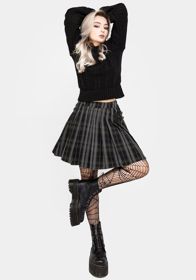 Bittersweet Check Mini Skirt