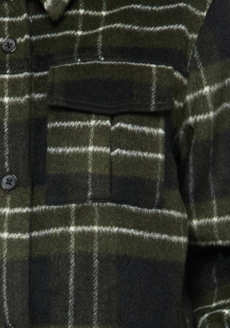 Logan Collared Pocket Check Shacket