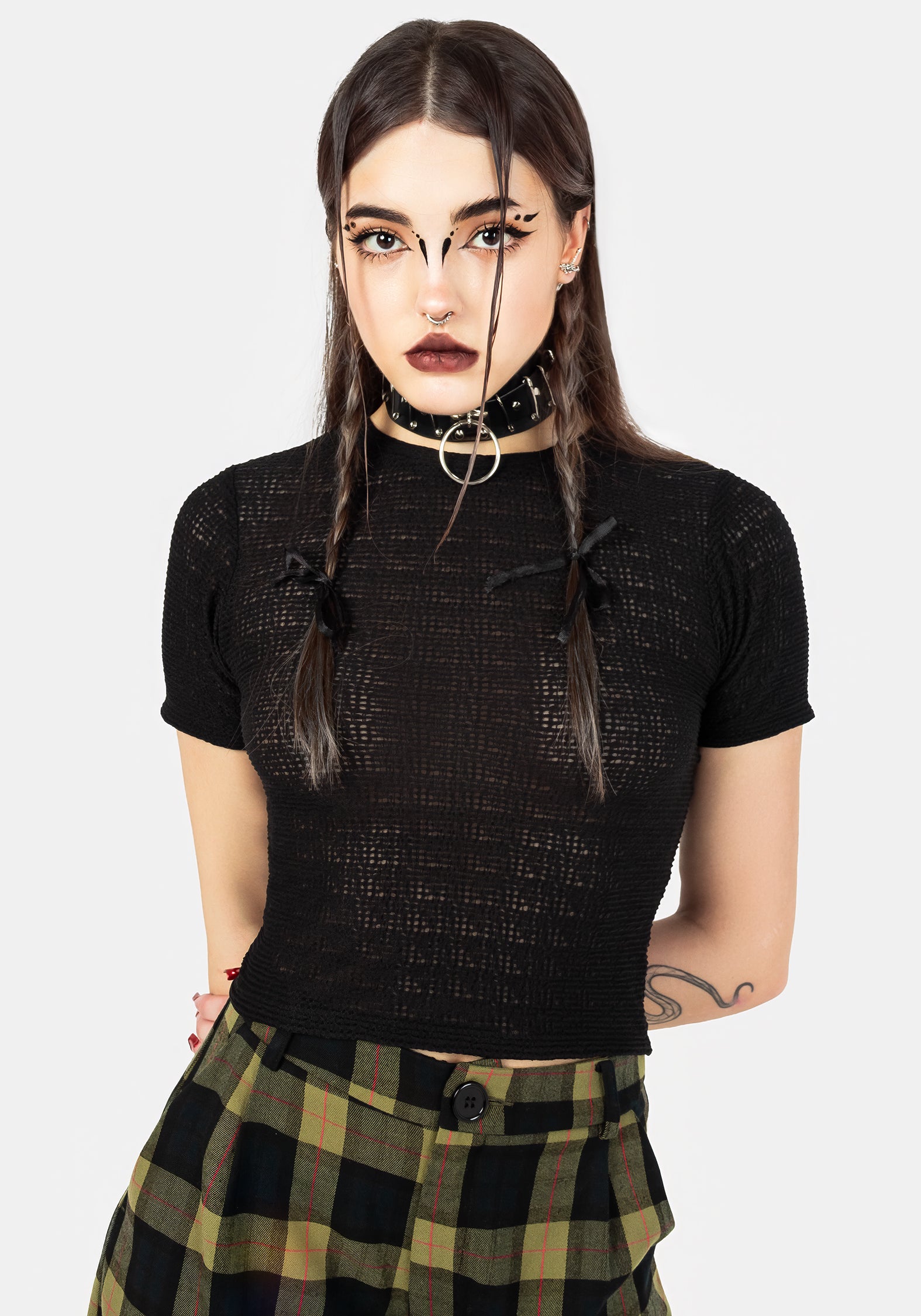 Elissa Textured Jersey Tee – Disturbia