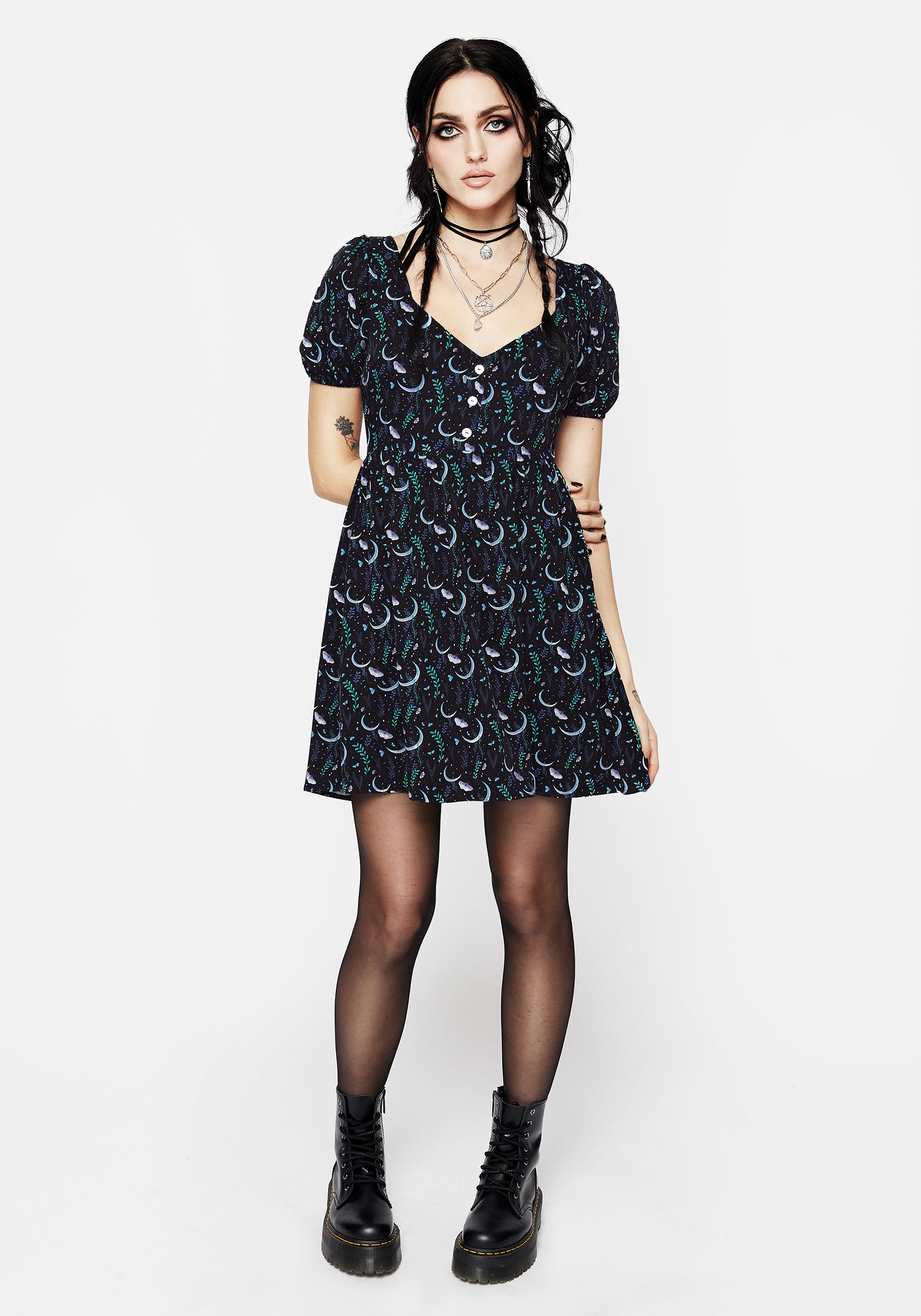 Diana Moon Moth Mini Dress – Disturbia