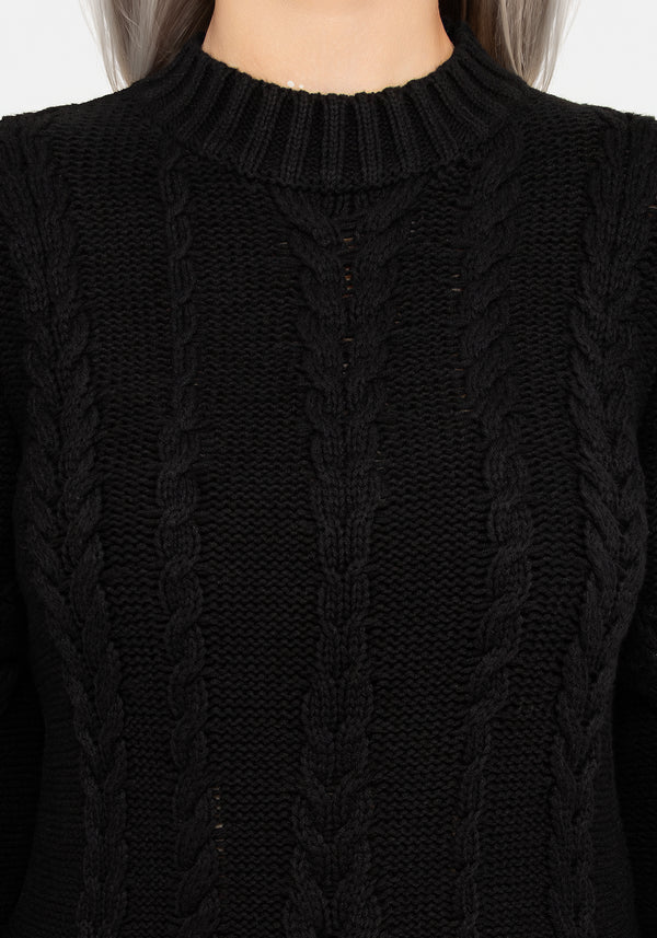 Virda Cable Knit Twist Jumper