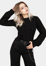 Virda Cable Knit Twist Jumper