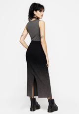 Nightjar Ombre Knit Mermaid Maxi Skirt