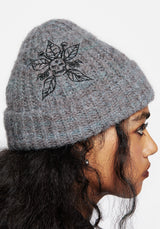 Mandragore Embroidered Knit Beanie