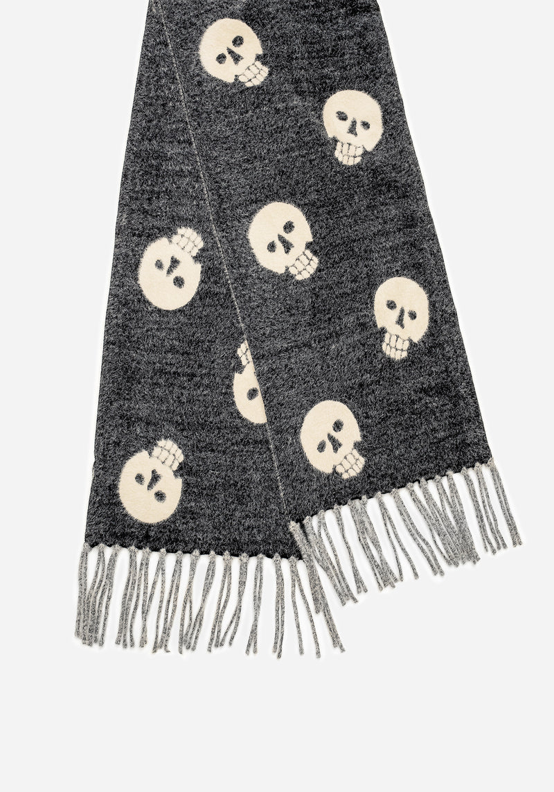 Crania Skull Knit Scarf