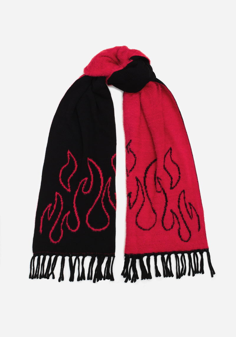 Blaze Flame Knit Scarf