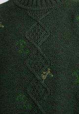 Barberry Embroidered Diamond Knit Jumper