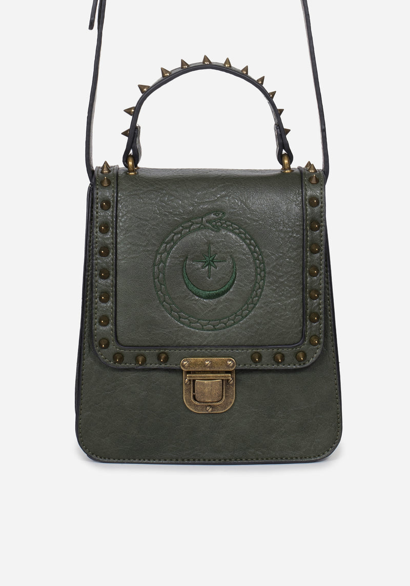 Ouroboros Crossbody Mini Satchel Bag