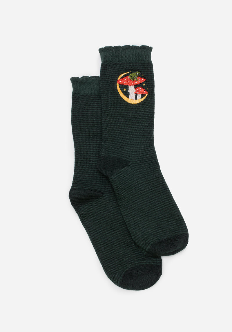 Swamplife Bestickt Socken