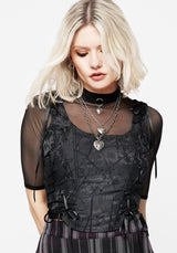 Chatelaine Lace Detail Corset Top