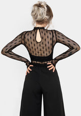 Essendi Long Sleeve Mesh Top