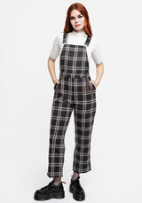 Persimmon Embroidered Check Dungarees