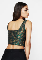 Rena Schlange Jacquard Korsett Top