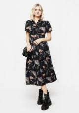 Nightmoth Midi Shirt Dress