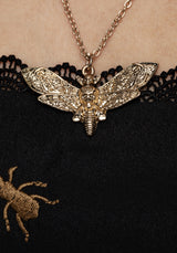 Mortmoth Gelagert Halsband Halskette - Gold