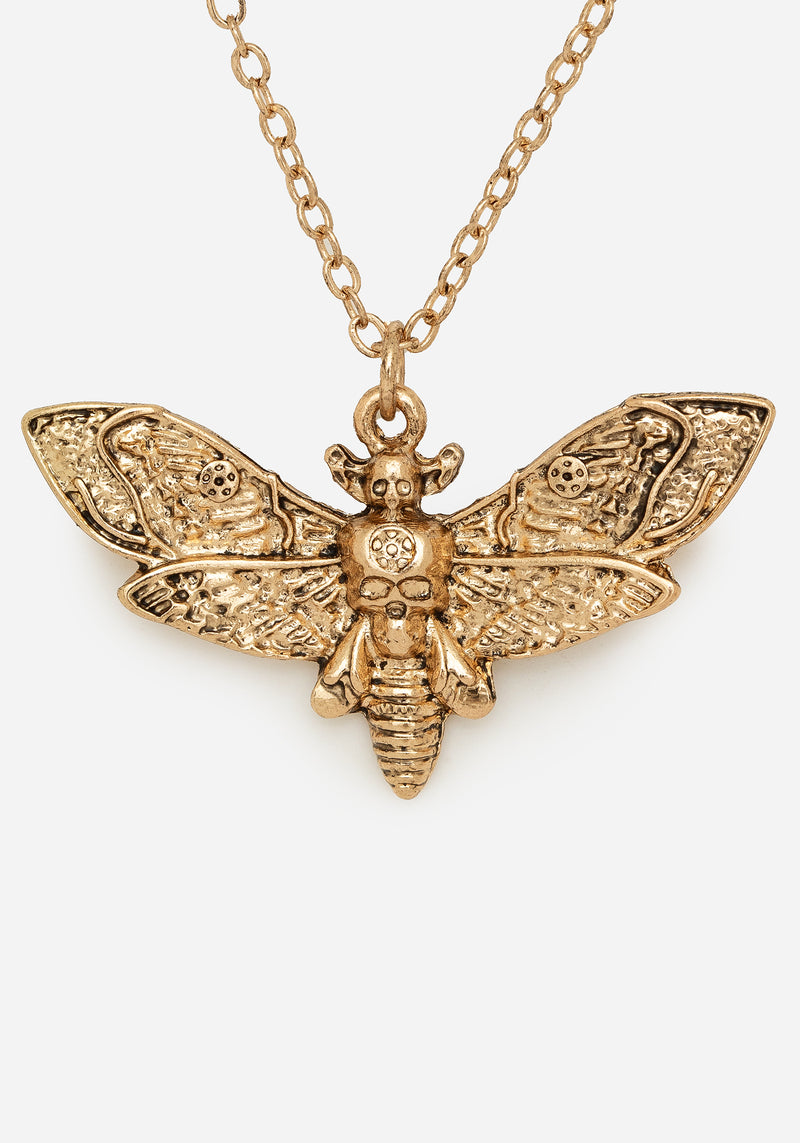 Mortmoth Gelagert Halsband Halskette - Gold