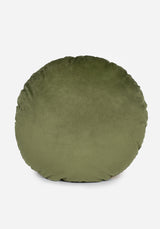 Swamplife Embroidered Velour Round Cushion