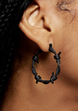 Barbed Hoop Earrings