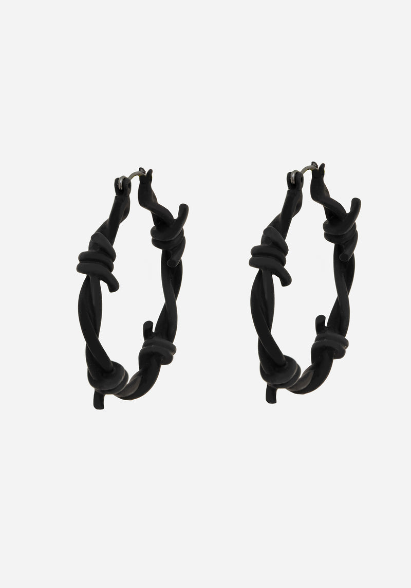 Barbed Hoop Earrings