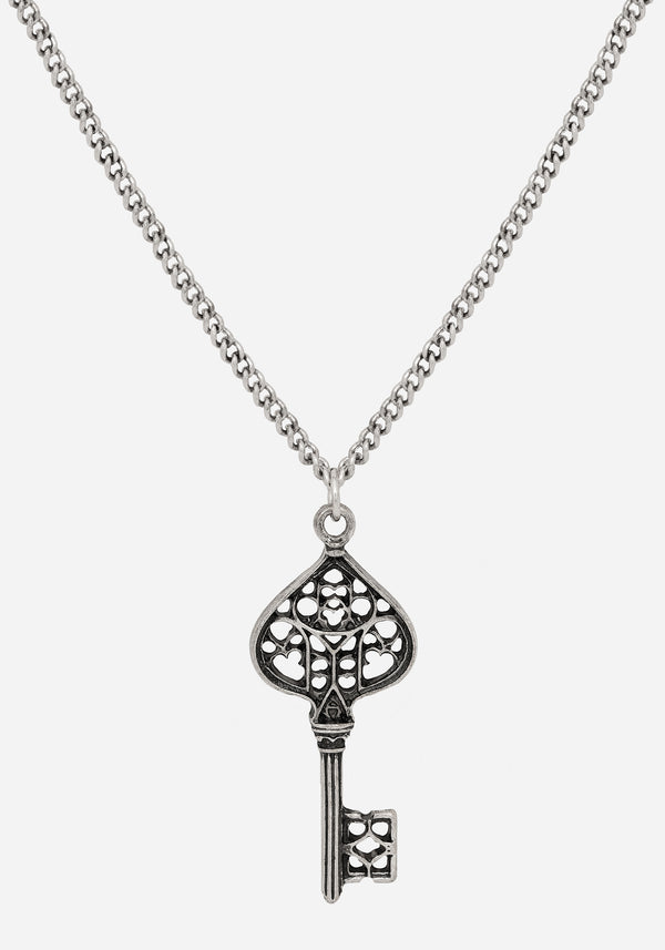 Claustrum Gothic Key Pendant Necklace