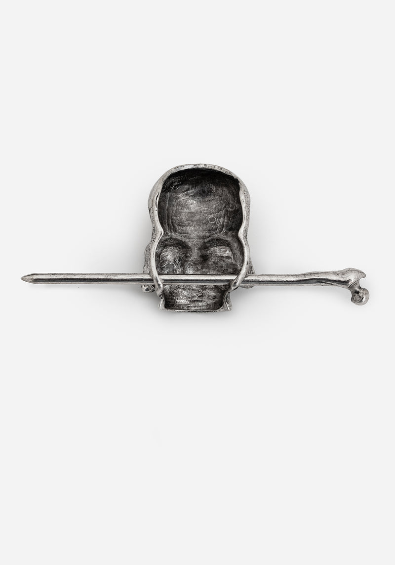 Skull Hair Slide with Pin