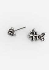 Fishbone Stud Earrings