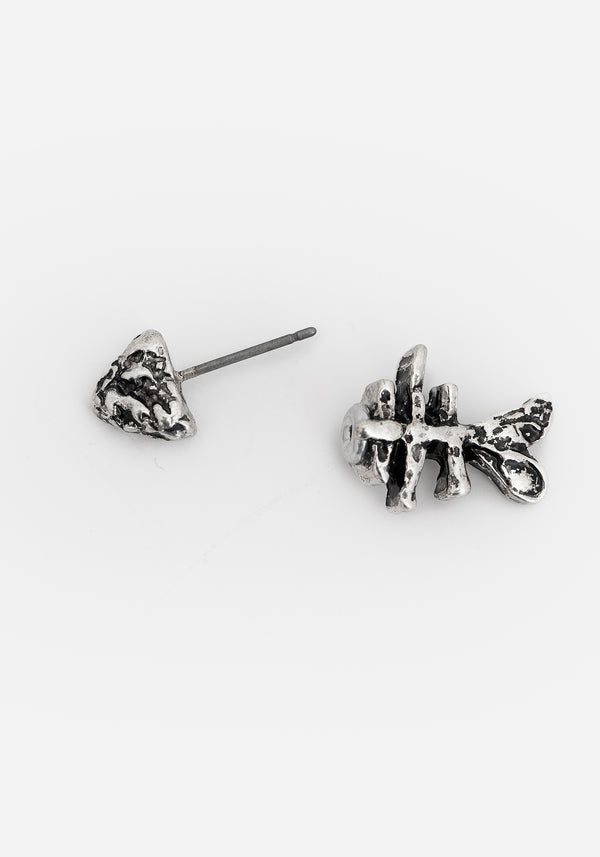 Fishbone Stud Earrings