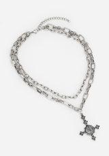 Ciara Cross Layered Necklace