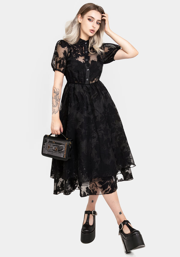 Spectre Layered Midi Shirt Dress