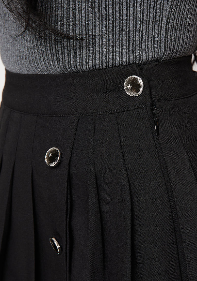 Moonage Pleated Mini Skirt