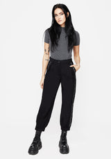 Thorns Embroidered Balloon Trousers