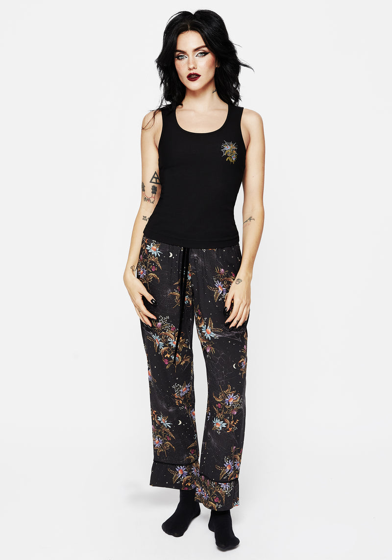 Cleome Floral Spiderweb Pyjama Vest Top