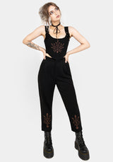 Cybele Embroidered Crop Corset Top