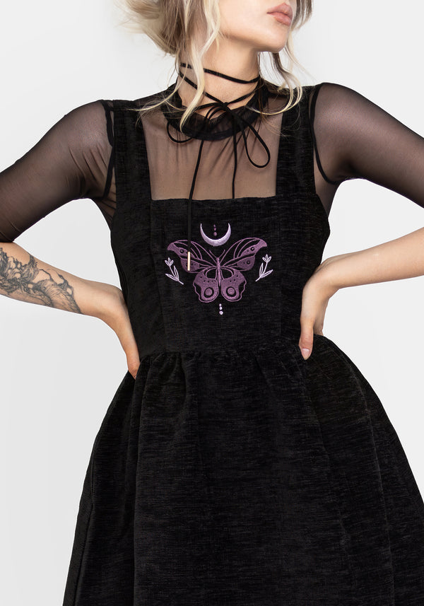 Cocoon Butterfly Embroidered Mini Dress