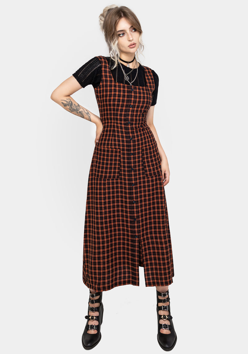 Plaid dress button up best sale