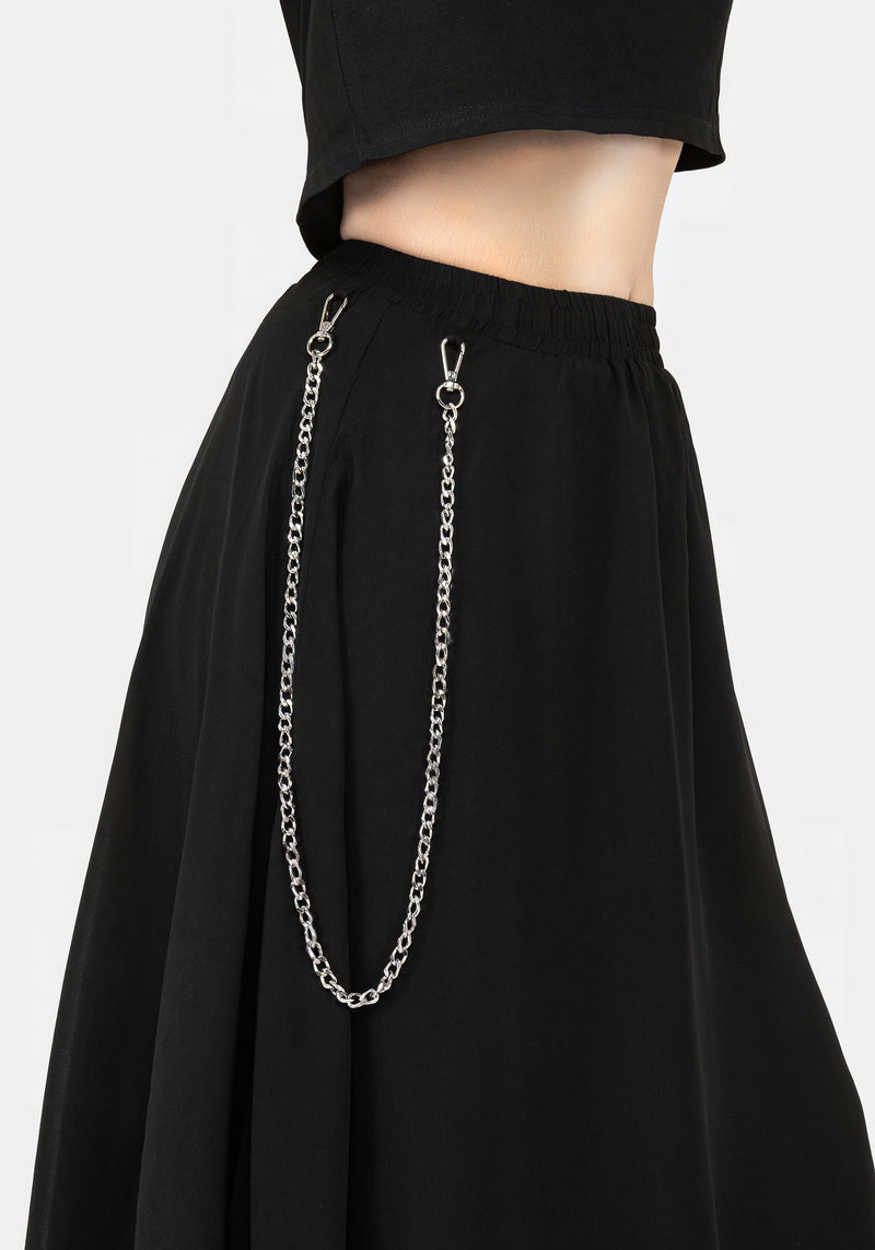 Levitate Chain Detail Midi Skirt