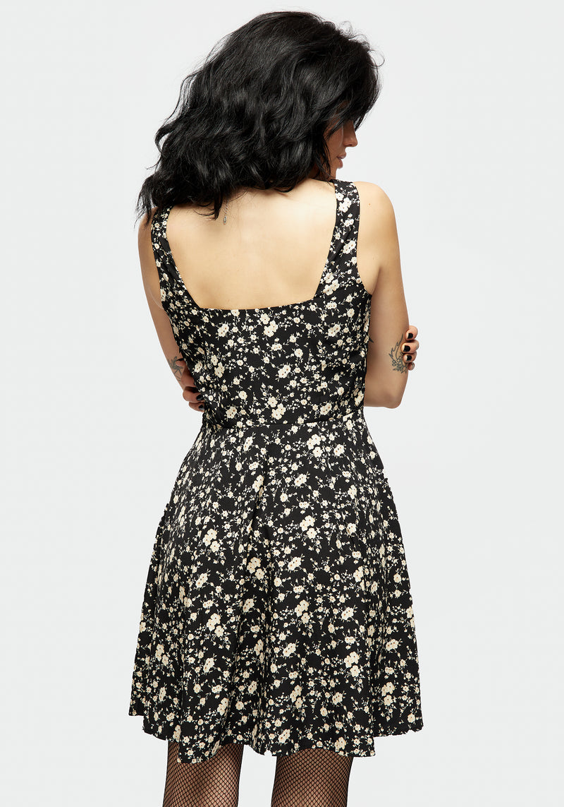 Dryad Floral Button Mini Dress