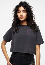 Scutellaria Embroidered Boxy Crop Tee