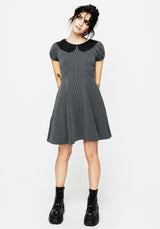 Poet Striped Mini Skater Dress