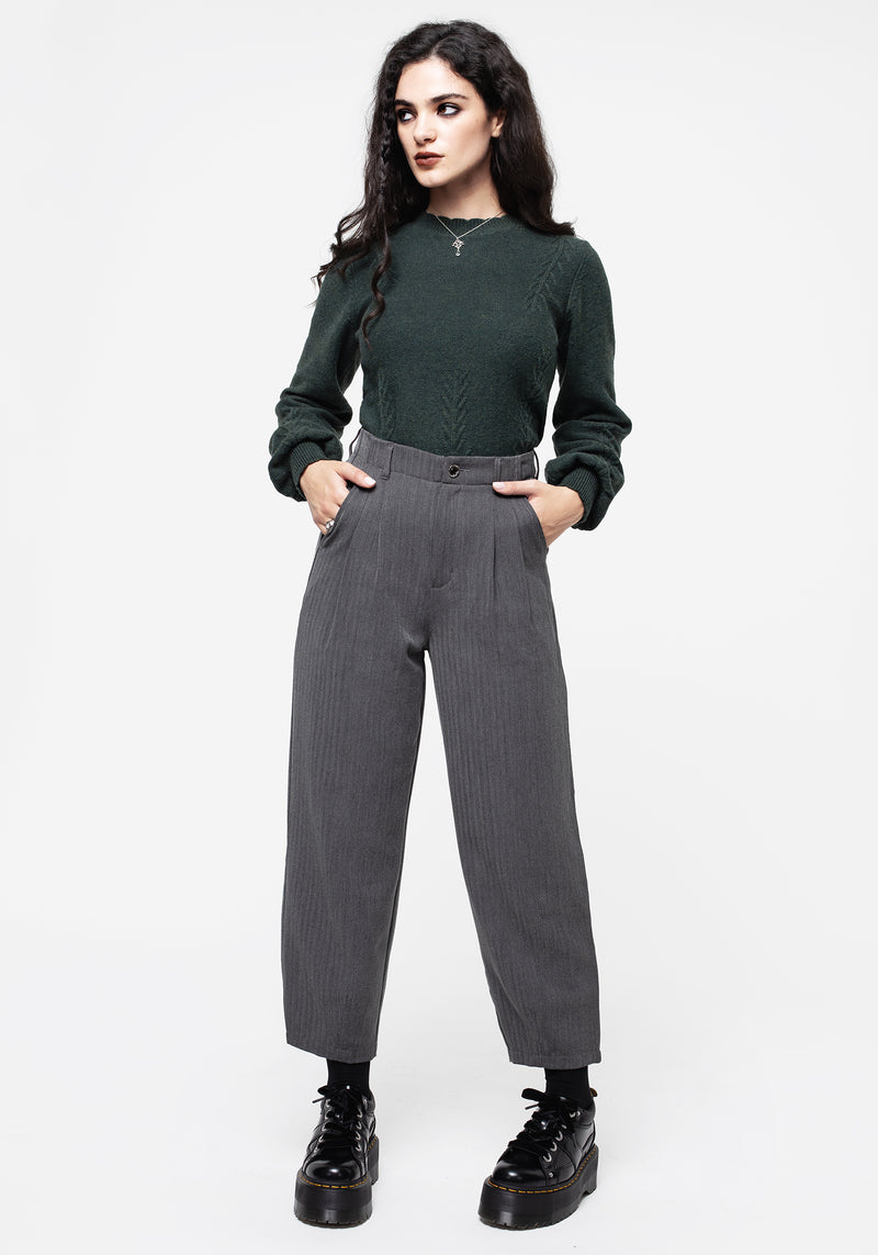 Herringbone Balloon Trousers