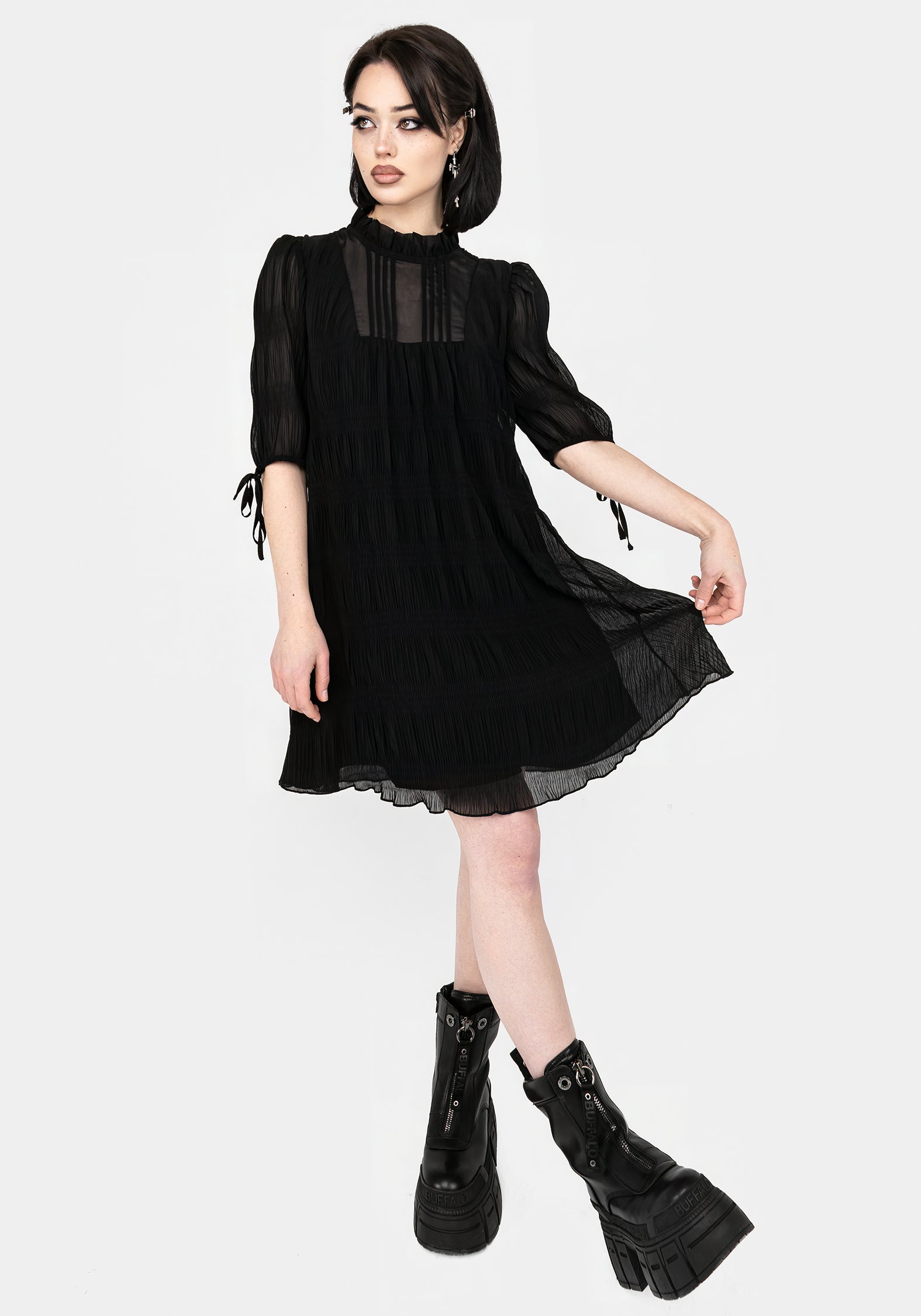 Marianna Chiffon Mini Dress – Disturbia