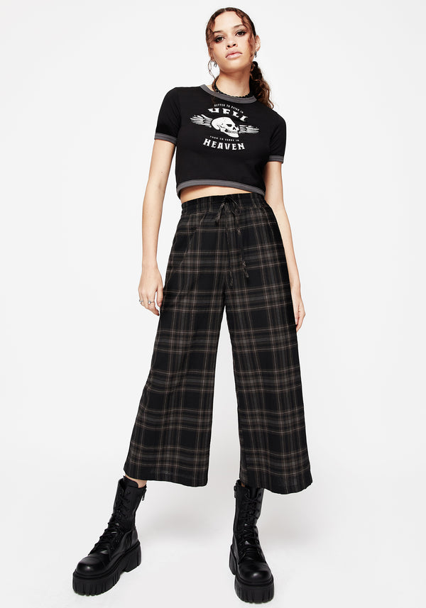 Clover Check Crop Trousers