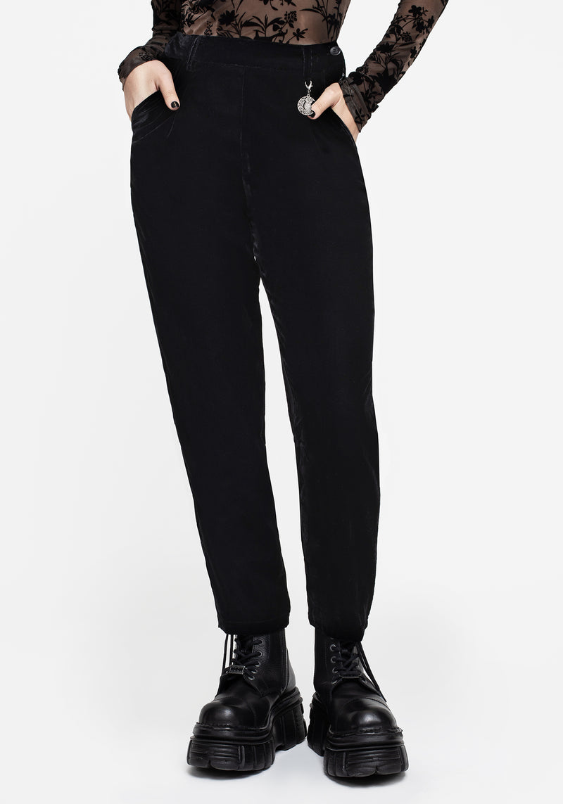 Shadow Velour Tapered Trousers