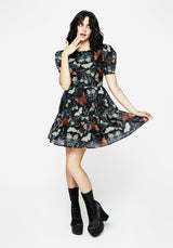 Mariposa Puff Sleeve Organza Mini Dress