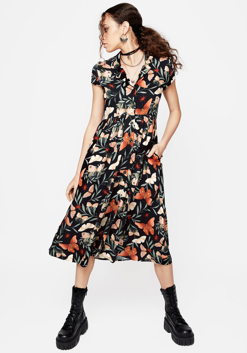 Mariposa Midi Shirt Dress