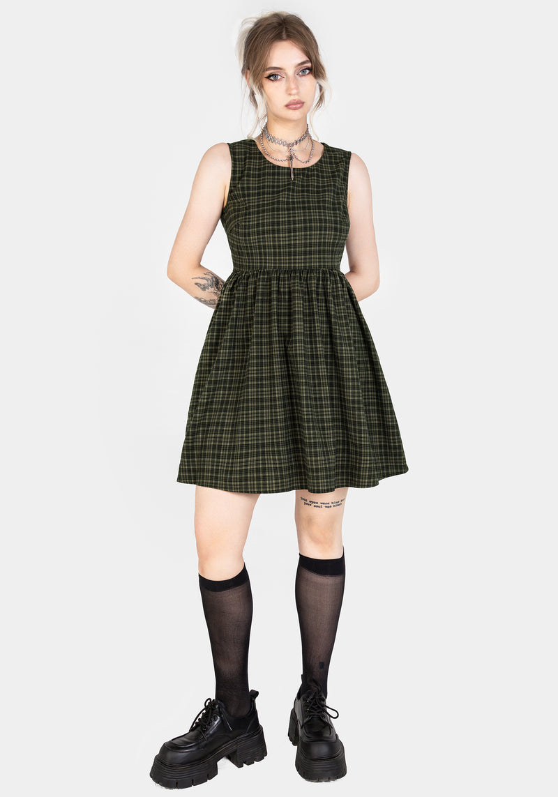 Checked skater dress hotsell