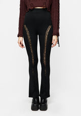 Cage Cut Out Flared Trousers