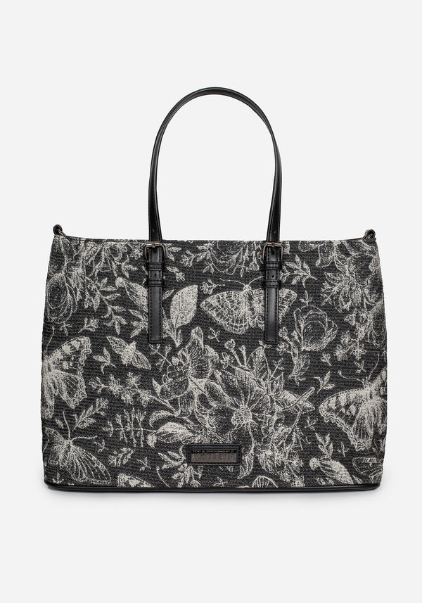 Metamorphosis Schmetterling Blumenmuster Druck Handbag     