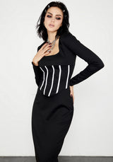 Seance Corset Jersey Dress