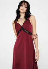 Mara Lace Panelled Slip Dress